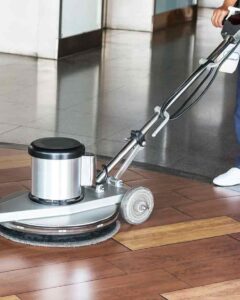 commercial floor machine polishing floor