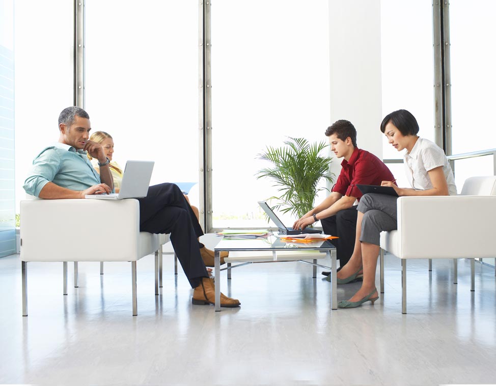 clean commercial lobby flooring